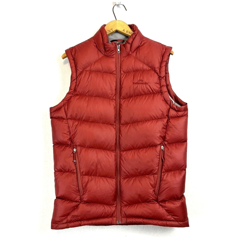 KATHMANDU Puffer Vest Mens Small Packable‎ Full Zip 550 Fill Down